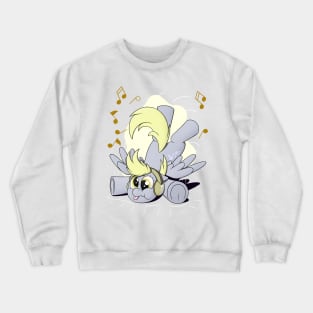 Derpy with Headphones Crewneck Sweatshirt